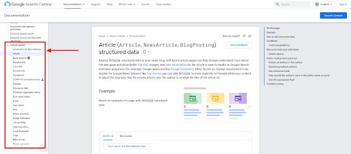 Google’s Structured Data Markup Helper tool