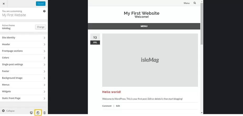 Customise your blog