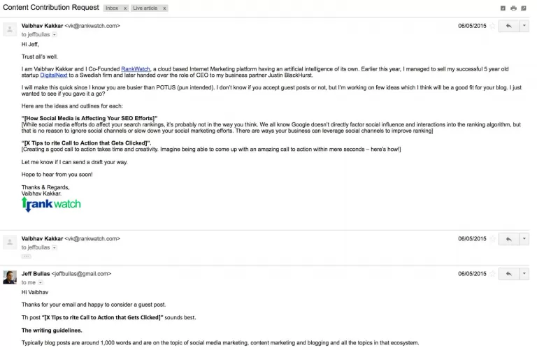 Guest Blogging