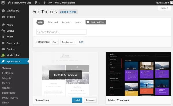 How to add a theme to your blog?