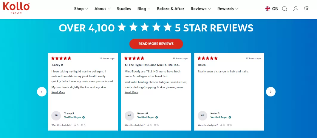 Incorporate Reviews into Your Homepage or Landing Pages