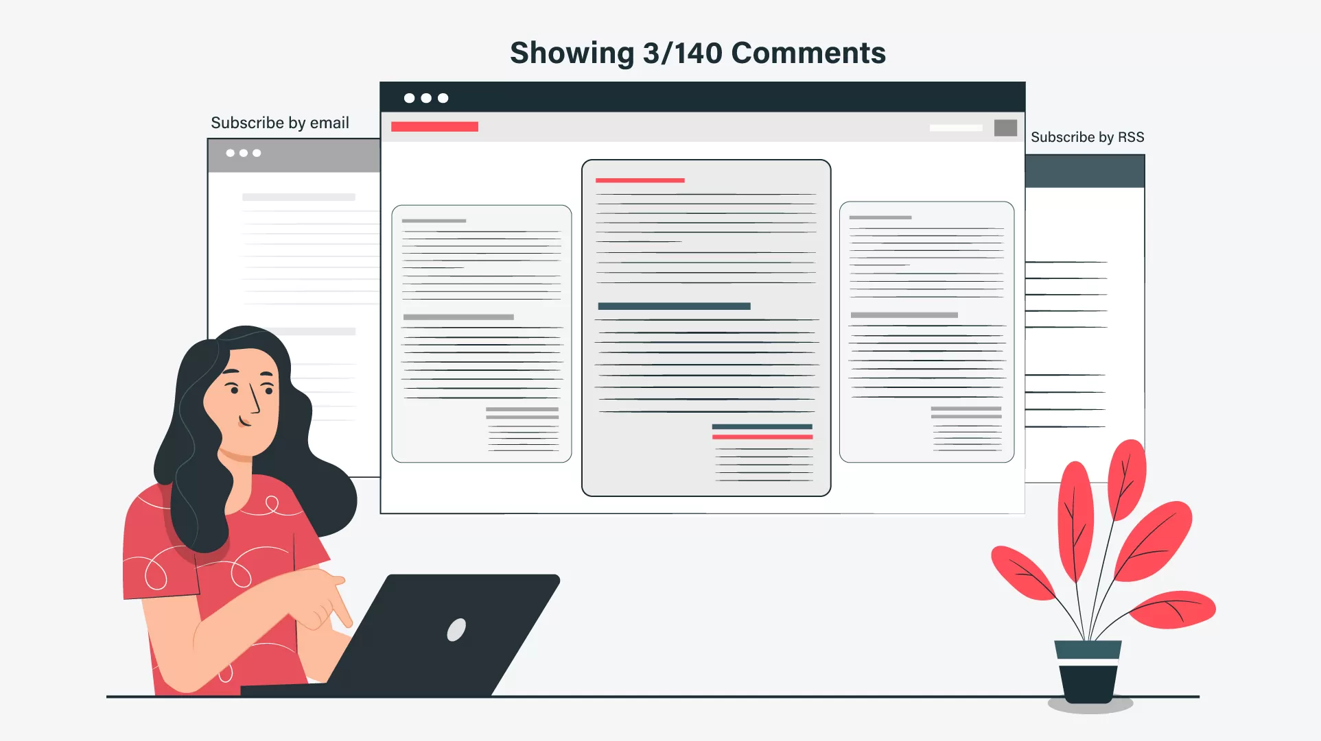 Engage in comments and email people who wrote them