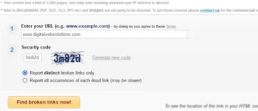 Broken Link Checker