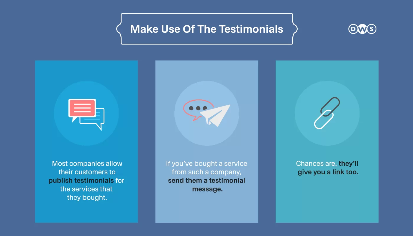 Write A Nice Testimonial For Companies You Have Bought Services From