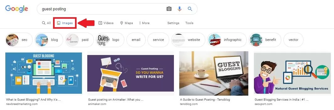 guest posting images