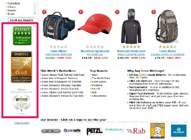 Add Testimonials and Awards/badges section